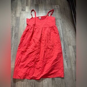 Ava & Viv Red Sleeveless Maxi Sundress summer casual lightweight